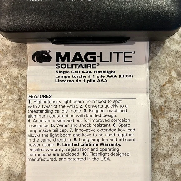 🆕 2 NEW MAG-LITE SOLITAIRE Pocket Flashlights - Picture 4 of 9